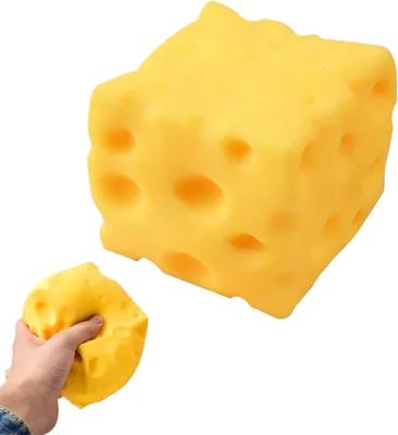7CM Cheese Squishy Cube Block Stress Relief Toy - Best Deal
