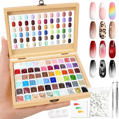 60 kolorów czerwony mini lakier do paznokci gradientowych | INPING Czerwony czarny żel do paznokci UV francuski Manicure 100