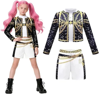 KQWVZ KPop Costume for Girls Kids Outfit 3PCS Best Deal