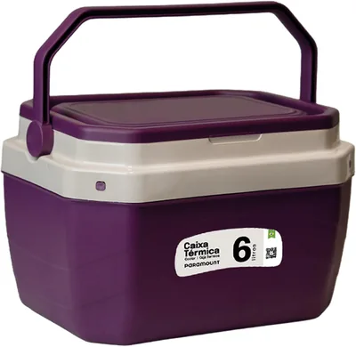 Caixa Térmica Cooler com Alça Paramount para Transporte de Bebidas, Churrasco, Gelo e Alimentos