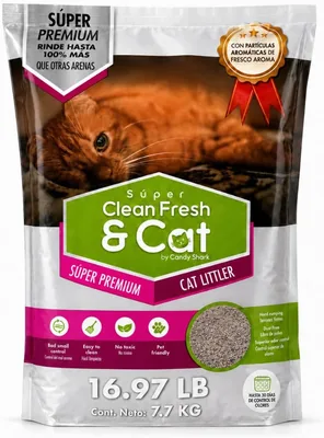 Arena para Gatos Genérico Ideastore Arena Premium 7.7 kg, Aroma Lavanda, Libre de Polvo, Absorción Máxima