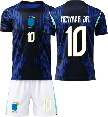 Brazil 2026 Away Jersey Kids No.10 Neymar JR Kit with Shorts, Best Deal
