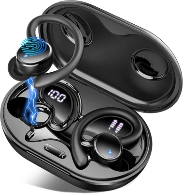 Cuffie sportive Bluetooth 5.4 2026, 50 ore di durata, cancellazione del rumore ENC e 4 microfoni HD