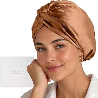 Easteer Adjustable 100% Mulberry Silk Bonnet