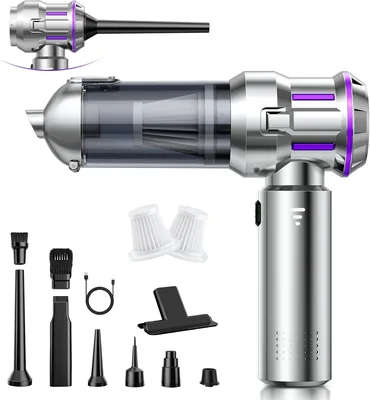 Handheld Staubsauger 25000Pa Akku-Staubsauger Kabellos mit 1 Knopf Selbstentleerung 4-in-1 Auto Staubsauger