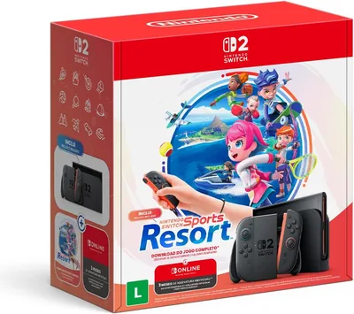 Bundle Nintendo Switch 2 + Nintendo Switch Sports Resort + 3 Meses de Assinatura Nintendo Switch Online