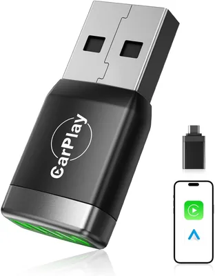 Adattatore Car Play Wireless Mini e Navigazione GPS per Auto Android | Bluetooth 5.3, Wi-Fi 6 Dual Band