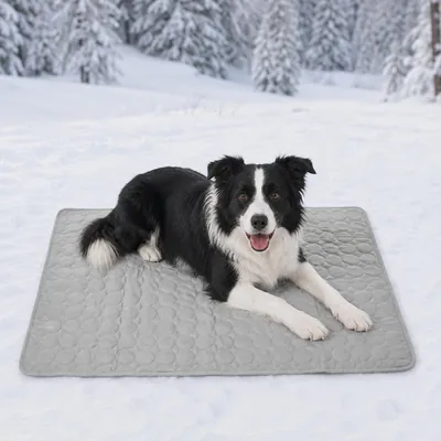 Aemmbon Novaras Mat de Enfriamiento para Perros, Tela Fría de Algodón Transpirable (Lavable), Tapete de Enfriamiento No Deslizante para Perros y Gatos; Mejor Oferta