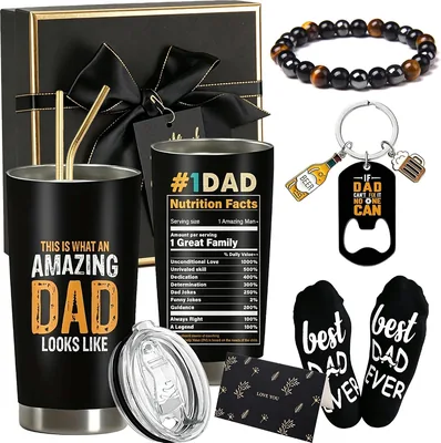 20oz Tumbler Set - Best Dad Ever Gift Box Deal