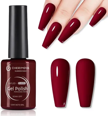 Esmalte Gel CHERIMOYA 8ML - Alta Pigmentación UV/LED, Cobertura Uniforme, Brillo de Salón, Textura Autentica (29% Off)