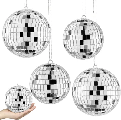 4 PCS 3.15 Inch Disco Ball Ornament Best Deal