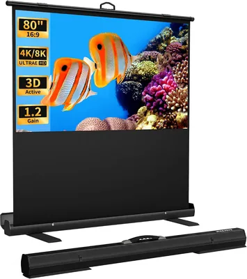 WASJOYE 80'' Pull Up Projector Screen Best Deal