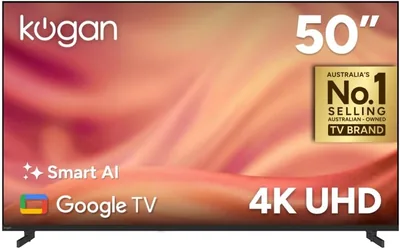 Kogan 50" LED 4K Smart AI Google TV - Best Deal