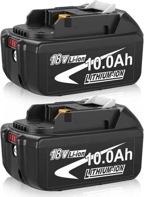 2x 10,0 Ah Ersatzakku für Makita-Akku 18V 10.000 mAh - BL1860B, BL1850B, LXT-400 (15% Rabatt)
