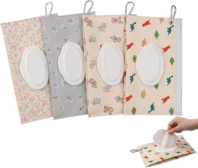 Reusable Wet Wipes Pack of 4 for Babies
