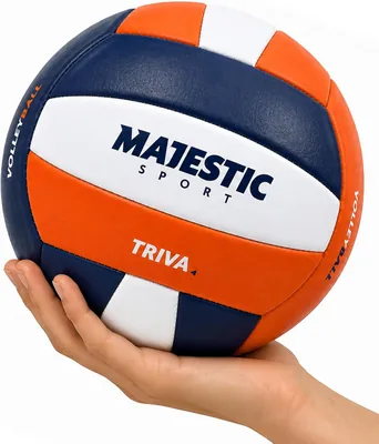Majestätische Sport Volleyball Größe 5 Soft Touch - Wasserfester Strandvolleyball für Indoor & Outdoor - Strand, Halle, Garten & mehr