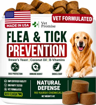 Advanced Oral Dog Flea Pills - Natural Flea & Tick Prevention Chewables Best Deal
