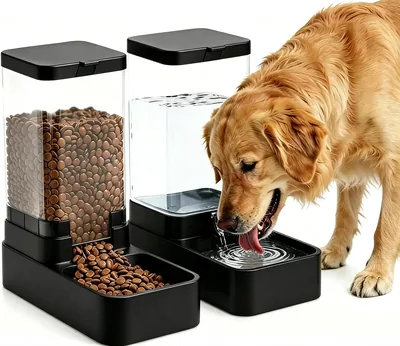 Comedero para Gato, Bebedero para Perro, Dispensador de Comida para Perro, 1.3kg