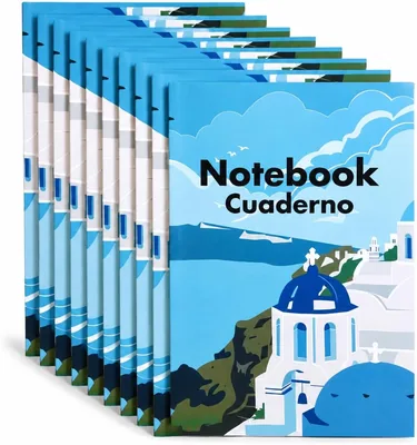 10 Pack A5 Notebooks, Softcover Writing Books