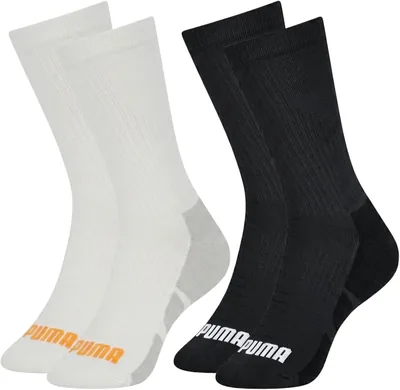 Kit 2 Pares Meia Puma Masculina Cano Alto Para Corrida Em Poliamida Esportiva - Melhor Preço