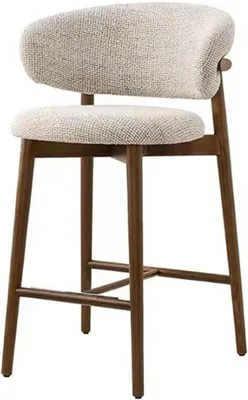 Hanaiette Mid-Century Bar Chair, Breathable Fabric