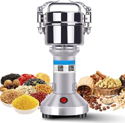 1200W Commercial Grain Mill Grinder - Superfine Flour & Spice Grinder, 200g Capacity