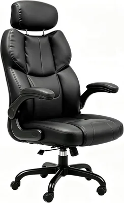 Sedia da Ufficio Naspaluro Ergonomica con Braccioli Regolabili, Sedia con Ruote, Poltrona in PU, Supporto Lombare, Alta