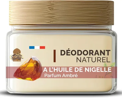 Déodorant Naturel à l'Huile de Nigelle - Senteur Ambre - Baume Déo sans sels d'aluminium - 50ml (50% Off)