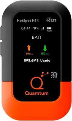 Quantum Hot Spot HS4, Internet Móvil | 10,000 MB Navegación + 3,000 MB Redes Sociales por 30 días