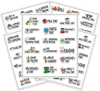 Seasonal Holiday Journal Stickers - Best Deal