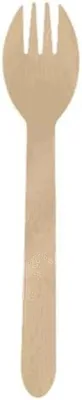 100pcs Disposable Wooden Sporks 155mm - Best Deal