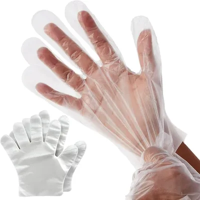 100 Pack Clear Disposable Gloves, One Size Fits Most - Best Deal