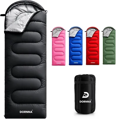 Saco de Dormir DORNNA para Adultos y Niños, Verano e Invierno, Ultraliviano de 4 Estaciones, Camping, Senderismo, Al Aire Libre