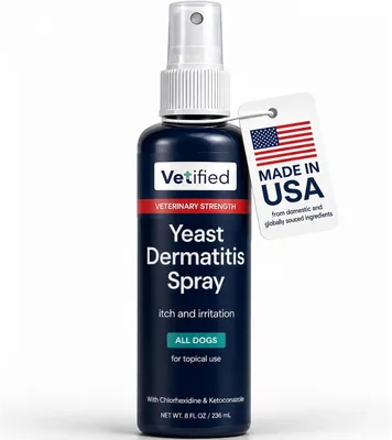 VETIFIED Yeast Dermatitis Spray for Dogs - 8oz