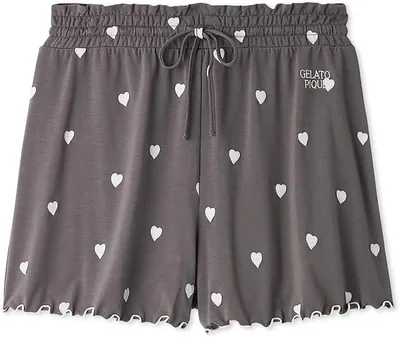 Gelato Pique Women's Heart Print Short