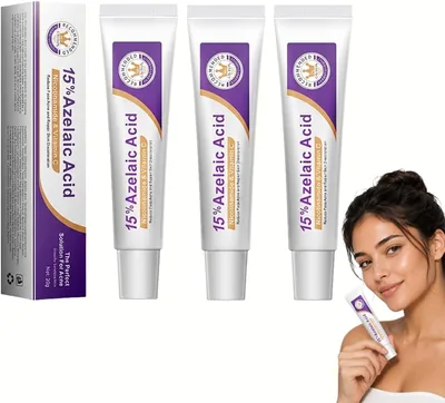 3x Crema Ácido Azelaico Suero Facial 15% + Ácido Hialurónico, Hidratante, Tratamiento - 26% Off