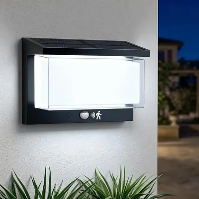Lámpara exterior con sensor de movimiento SKUTZTEK, resistente al agua IP65, 6500K, 3 modos de luz LED