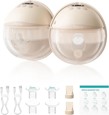 Pompette électrique Paruu P16-A sans fil avec 4 modes et 12 niveaux, aspiration puissante (max. 309 mmHg) et inserts de téte - 0