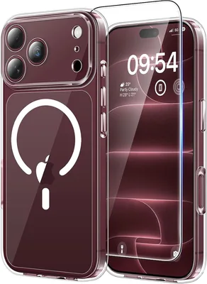 Funda TAURI para iPhone 18 Pro MAX 6.7" con Mica - Transparente | Compatible con MagSafe y Vidrio Templado