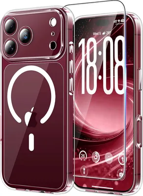 Funda TAURI para iPhone 18 Pro de 6.3" con Mica - Transparente | Compatible con MagSafe y Vidrio Templado