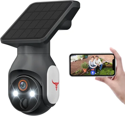 Q20-d8 2Kセキュリティカメラ（屋外用、ソーラー充電高効率、フルワイヤレス統合）、ベストディール