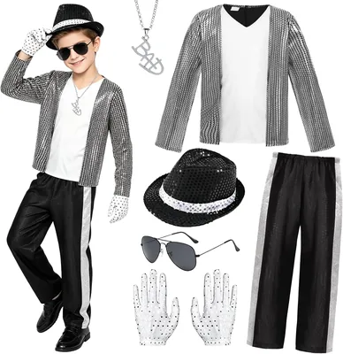 Orizizhic Pop Star Costume Boys Kids 80s 90s Stage Outfit