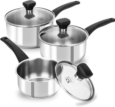 KOCH SYSTEME CS Stainless Steel Saucepan Set