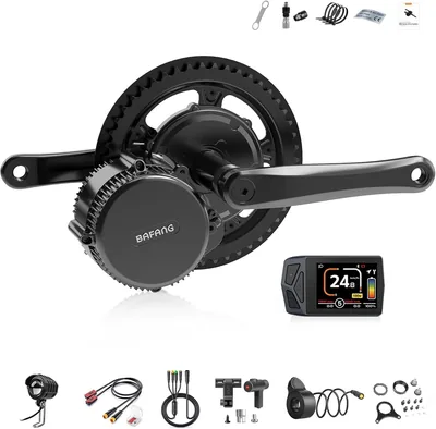 BAFANG 48V 75Nm Mid Drive Kit BBS02B Med Motor E-bike Konvertingskit för BB68-73mm med EKD01 Display & 44T Ket - Best Deal