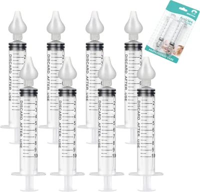 8 Pack Baby Nasal Irrigator Syringes