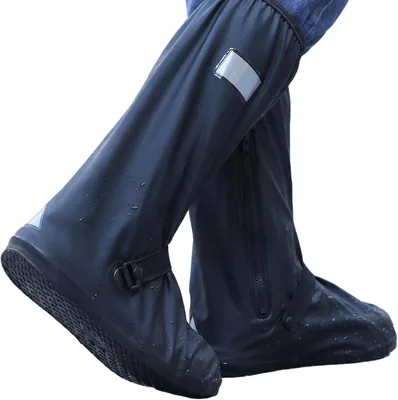 Fvellix Fundas Impermeables para Zapatos: Protector Antideslizante Largo para la Lluvia