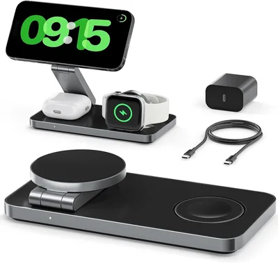 3-in-1 Wireless Charger Stand for Apple Devices