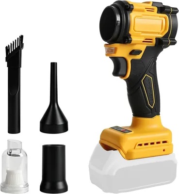 Batteridriven blådblåsare och vaktsugare, kompatibel med DEWALT 18V/20V batteri, 2-i-1 20KPa komprimerad luftpuruifare