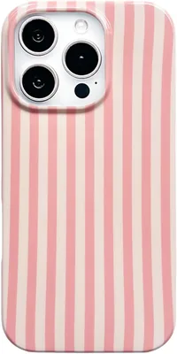 Reezaddin Funda para teléfono de coral con rayas para iPhone 16 Pro - Mejor trato