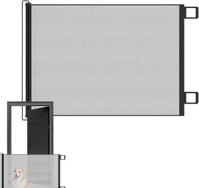 Puerta de Seguridad Retráctil Genérica para Mascotas, Barrera Expandible a Prueba de Niños